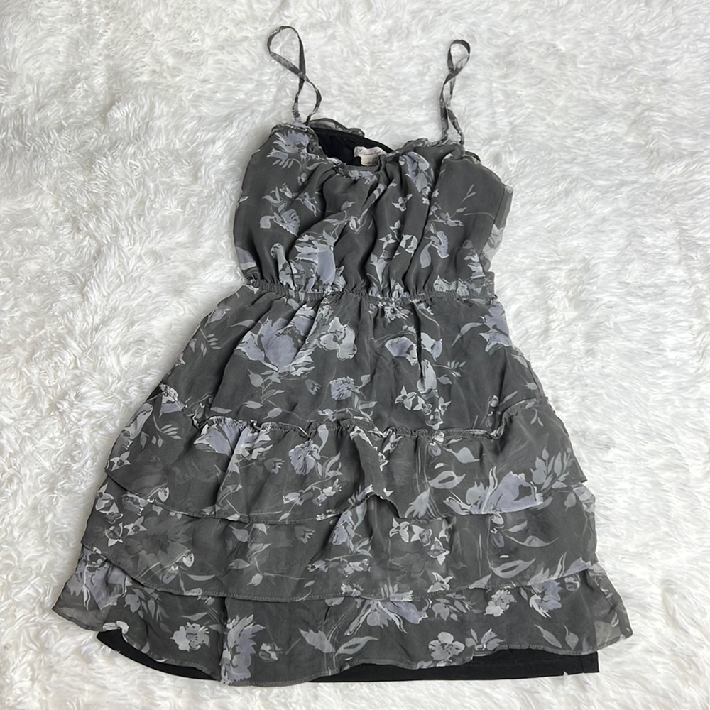 American Eagle Floral Dress - Grey & Blue 4